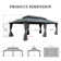 22 Ft. W x 14 Ft. D Aluminum Patio Gazebo