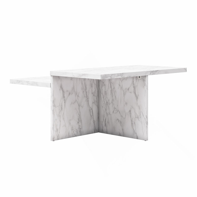 Stunning Two-Tiered Coffee Table That Blends Luxury And Practicality, Ideal For Captivating Guests And Enhancing Living Room Ambiance.