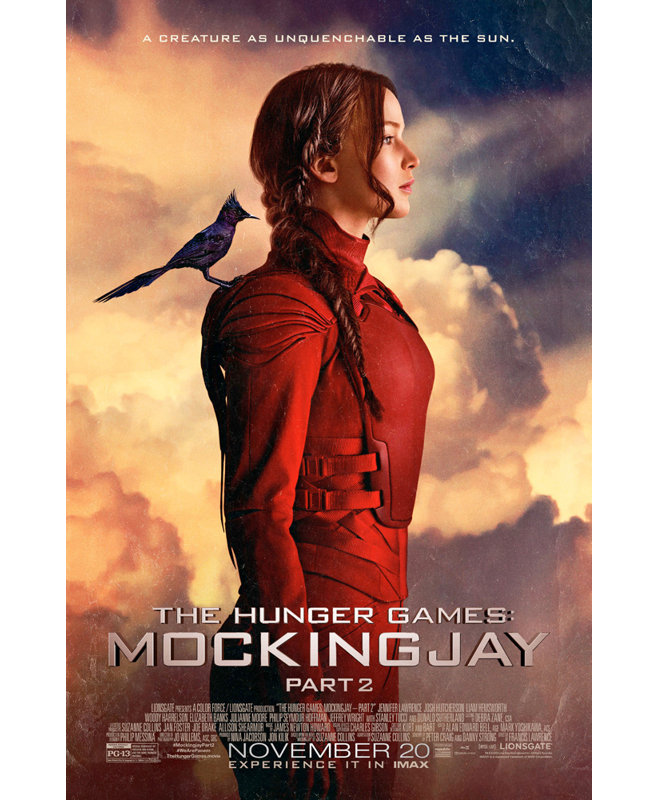 The Haim Games Mockingjay 2, H 18 po x l 12 po