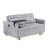 Magnificent Gray Corduroy With Pull-Out Tabletop & Port Extraordinary Movable Table And Input-523849894