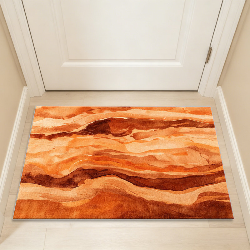 Sunset Abstract carpet-easy to clean, machine-washable, soft and comfortable; suitable for door mats, kitchens, living rooms, bedrooms, corridors, and laundry areas. Easy to clean, durable carpet for home decoration.