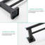Brushed Stainless Steel Bathroom Towel Bar - Modern Square Design Wall Mount Rack-110331737-110331738