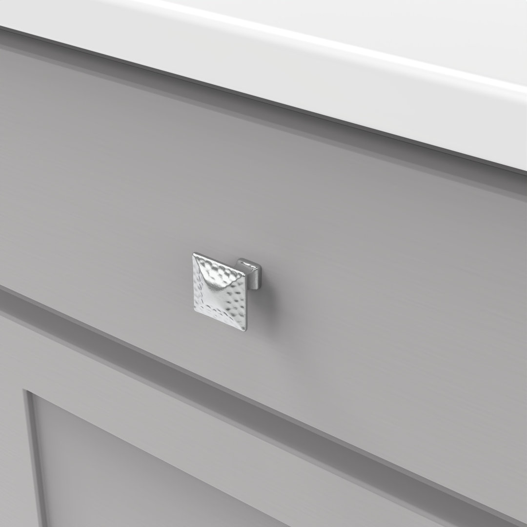 Craftsman 1 1/4" Length Square Knob Multipack (Set of 10) Hickory Hardware 