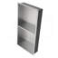 Niche double 13 po x 25 po en acier inoxydable, nickel brossé-1490376854