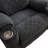 Burhamedin 38.8" Wide Classic and Soft Chenille Power Standard Recliner with Cup Holder and USB Port-487565941