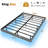 Cowen Floating Bed Frame with LED Lights Metal Slats Underbed Storage Space No Box Spring-76432950-133985343
