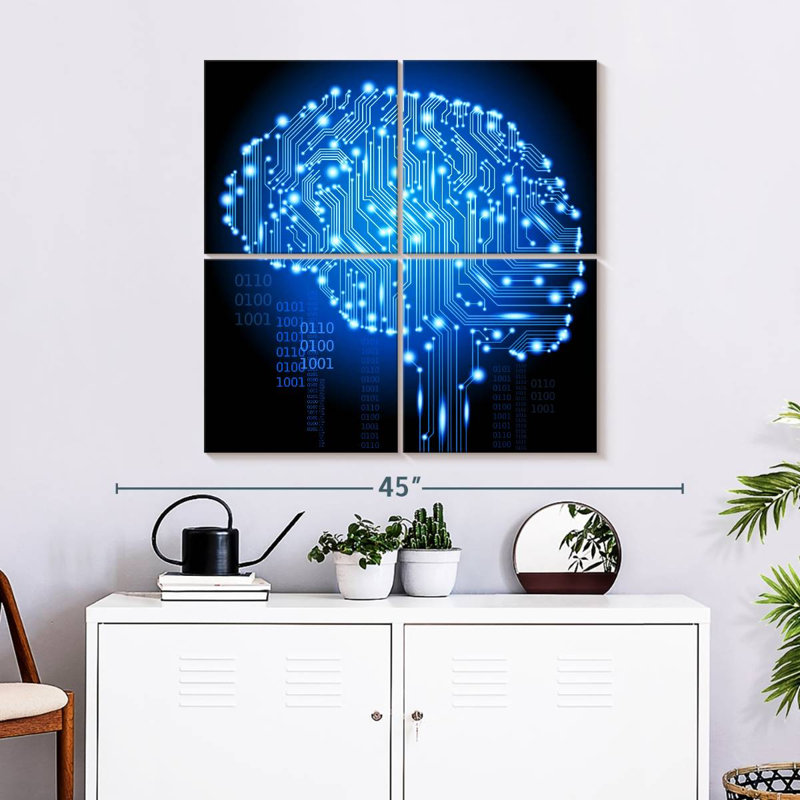 Keiri Cyborg Brain, 32" H x 32" W