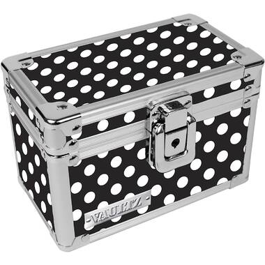 Vaultz Personal Storage Box with Combination Lock - Black