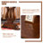 53.15"Brown Retro Rectangle Solid Wood Writing Desk,3-drawer-2079779791