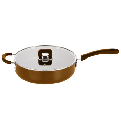 1 Quarts Non-Stick Aluminium Metal with Lid