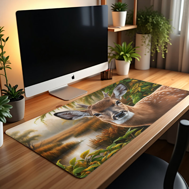 Polyester Desk Pad, 14.4x12.1