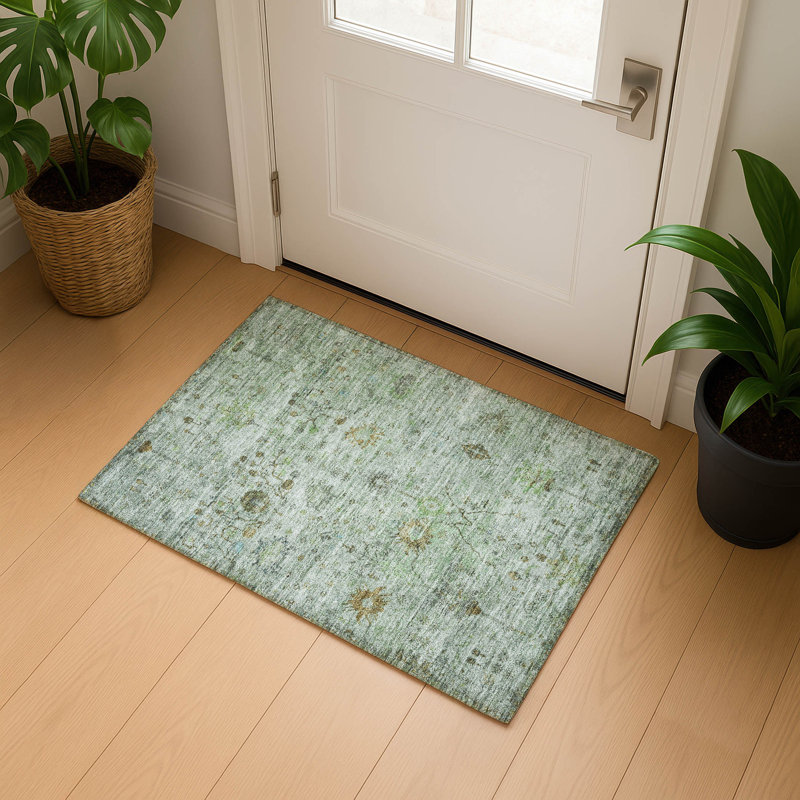 Premium Machine Washable Pinkston Arabesque Rug, Rectangle 1'8" x 2'6"