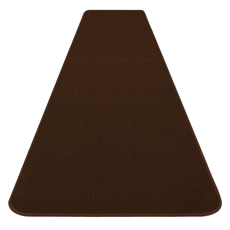 Skid-Resistant Carpet Runner - Chocolate Brown - Many Other Sizes To Choose From, Runner 3' x 10'