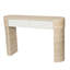 Console d'entrée avec deux grands tiroirs à poignées dissimulées, plateau de 160 cm, style épuré, idéale pour l'entrée et le salon, 63,5 cm L x 25,5 cm P x 15,2 cm H, style moderne