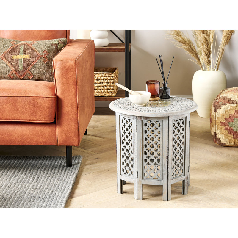 Aubreelynn Solid Wood Pedestal End Table