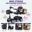 Scooter électrique compact à quatre roues, scooter électrique pliant pour les personnes âgées, véhicule électrique compact, équipé d'un moteur de 300 W, adapté aux adultes ne pesant pas plus de 300 lb (environ 136 kg), mauve brillant-120348324