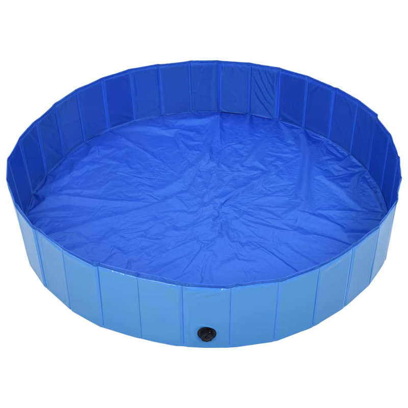 Mossley Plastic Round Pet Pool H x W x L, Blue, 30cm H x 160cm W x 160cm D