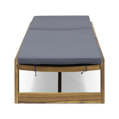 Chaise longue inclinable avec coussin Vinita