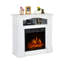 32'' W White Electric Fireplace with 5000 BTU