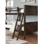 Transitional Style Full Over Full Bunk Bed With Footboard Ladder