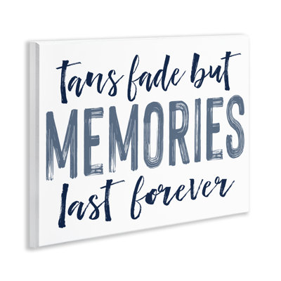 Plaque murale «Summer Memories Last Forever», design par lettré et doublé
