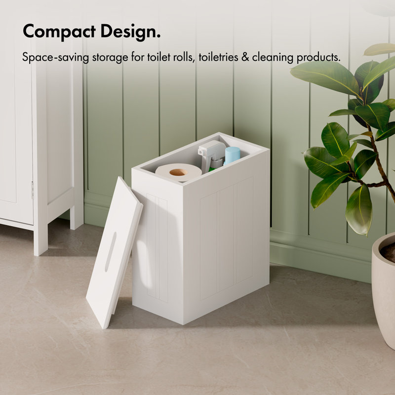 Holbrook White Bathroom Storage Box