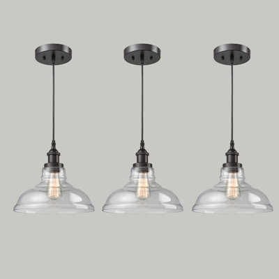 Luminaire suspendu en forme de cloche à 3 lumières Ella