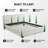 King Size Upholstered Bed Frame with Linen Fabric, Thick Curved Headboard & Solid Wood Legs, Beige Platform Bed Frame, No Box Spring Needed, Easy Assembly, Supports 600 lbs