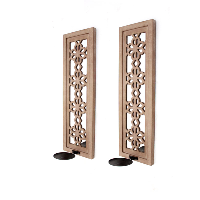 27.5'' H Wood Wall Wall Sconce