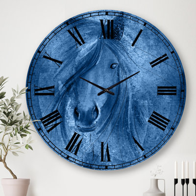 Farmhouse Horse IV - Horloge murale Farmhouse