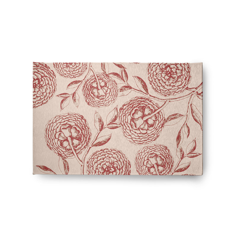 Chenille Floral Indoor Rug, Rectangle 2' x 3'