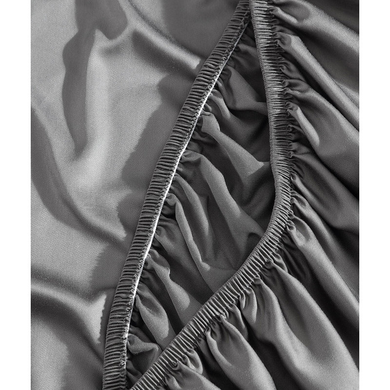 Natural Premium Fitted Sheet, King / Cal King Fitted Sheet, Granite