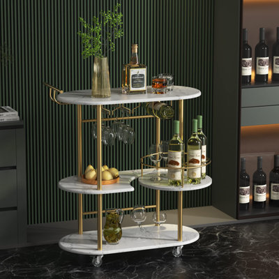 Earnhardt Metal Bar Cart by Hokku Designs