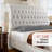 Velvet Upholstered Platform Sleigh Bed-1494901178