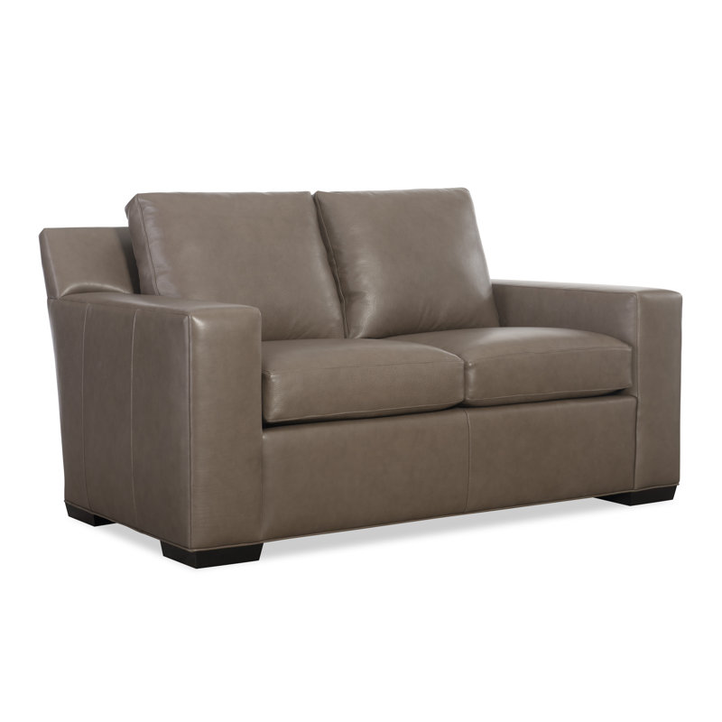 H&M Custom Upholstery Loveseat, Fergus Cedar