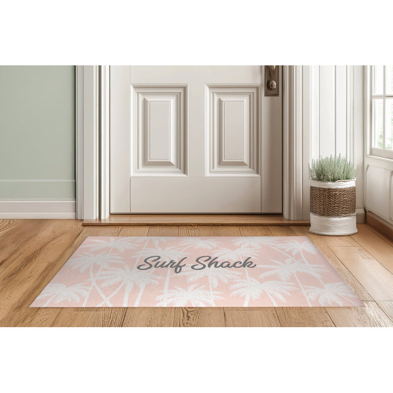 Paillasson Palm, L 24 po x L 36 po, Rose