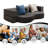 SpaceMax 3-in-1 Folding Bed with 4" Gel Memory Foam for Guest Rooms & RV Living-458940382-458940383