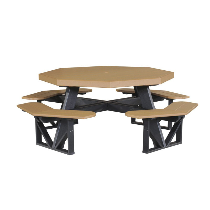 Table de pique-nique Hesiodos, Cèdre, Noir