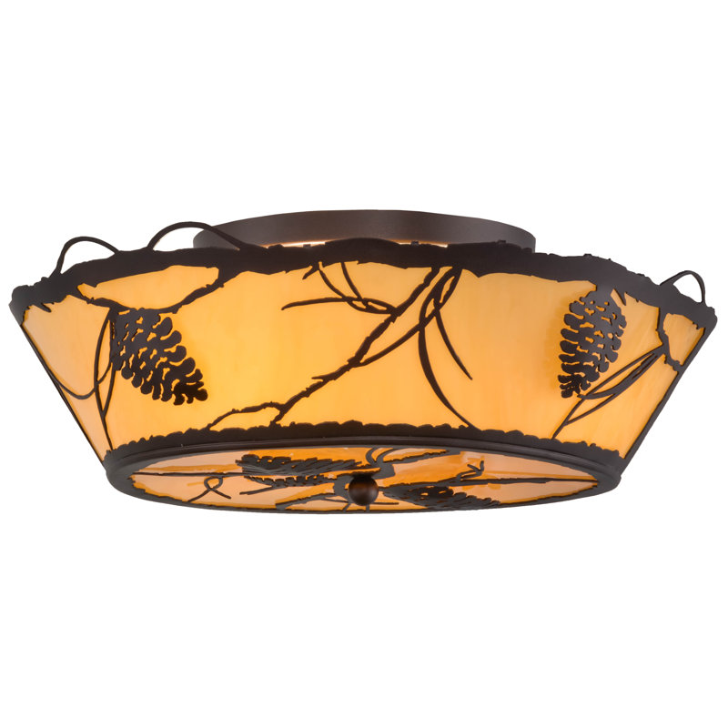Rustic Lodge 4 - Light Flush Mount