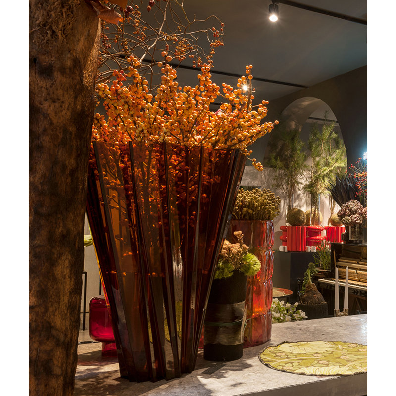 Shanghai Table Vase, Amber