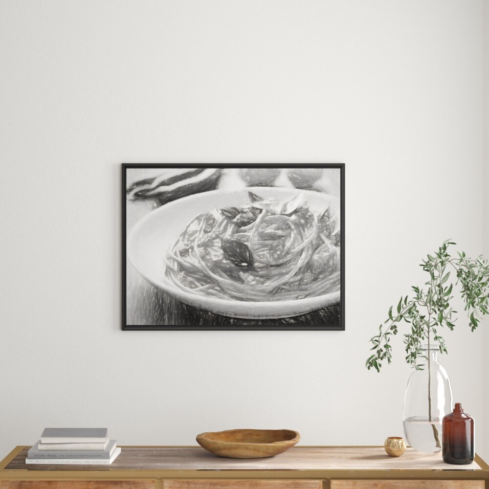 Gerahmter Kunstdruck Rustic Italian Spaghetti