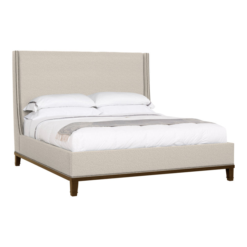 Michael Weiss Cleo Queen Upholstered Bed, Yes, Worthy Snow, Havana