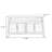 Modern Burlywood Solid Wood Sideboard