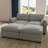 Wide Short Plush Soft Modular Sofa Bed Apartment Sofa With Detachable Cushion Cover-708018433