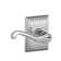 Flair Lever with Addison Trim Keyed Entry Lock