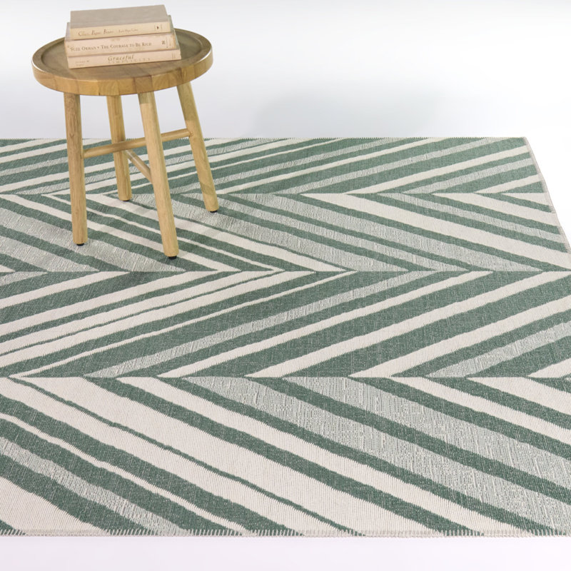 Tapis bleu Allegrezza, 5 pi 3 po x 7 pi