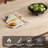 Modern 70.87" Rectangular Dining Table for 6-8 People with Rounded Corners and Stable Pedestal Base
