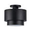 Plafonnier semi-encastré noir moyen 2 lumières Acklin-236494882-236494883