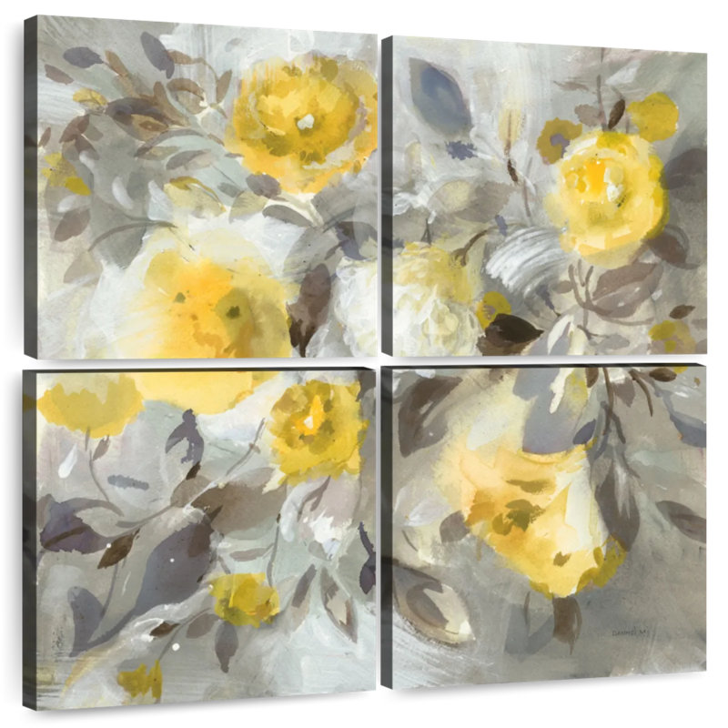 Avery Floral Uplift jaune gris
