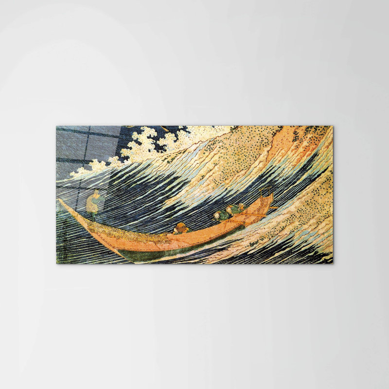 Ocean Wave by Hokusai Katsushika 50cm H x 100cm W High Quality Print on Frameless Panel, Lightweight, Ready to Hang